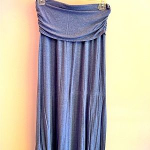 Fold over waist jersey maxi skirt size xs